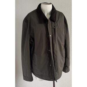 Cole Haan Signature Men’s Barn Jacket 2XL – Corduroy Collar, Plaid Lining